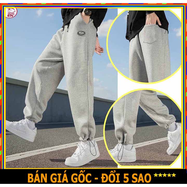 [RẺ VÔ ĐỊCH] Quần Jogger Nam Nữ Form Rộng Ống Rộng In DREAM Có Thể Xuông Hoặc Thụng (Rút Dây Bo Gấu) Màu Đen,xám trắng
